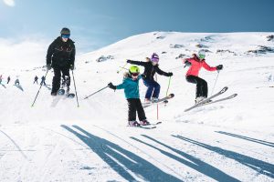 Famille au ski